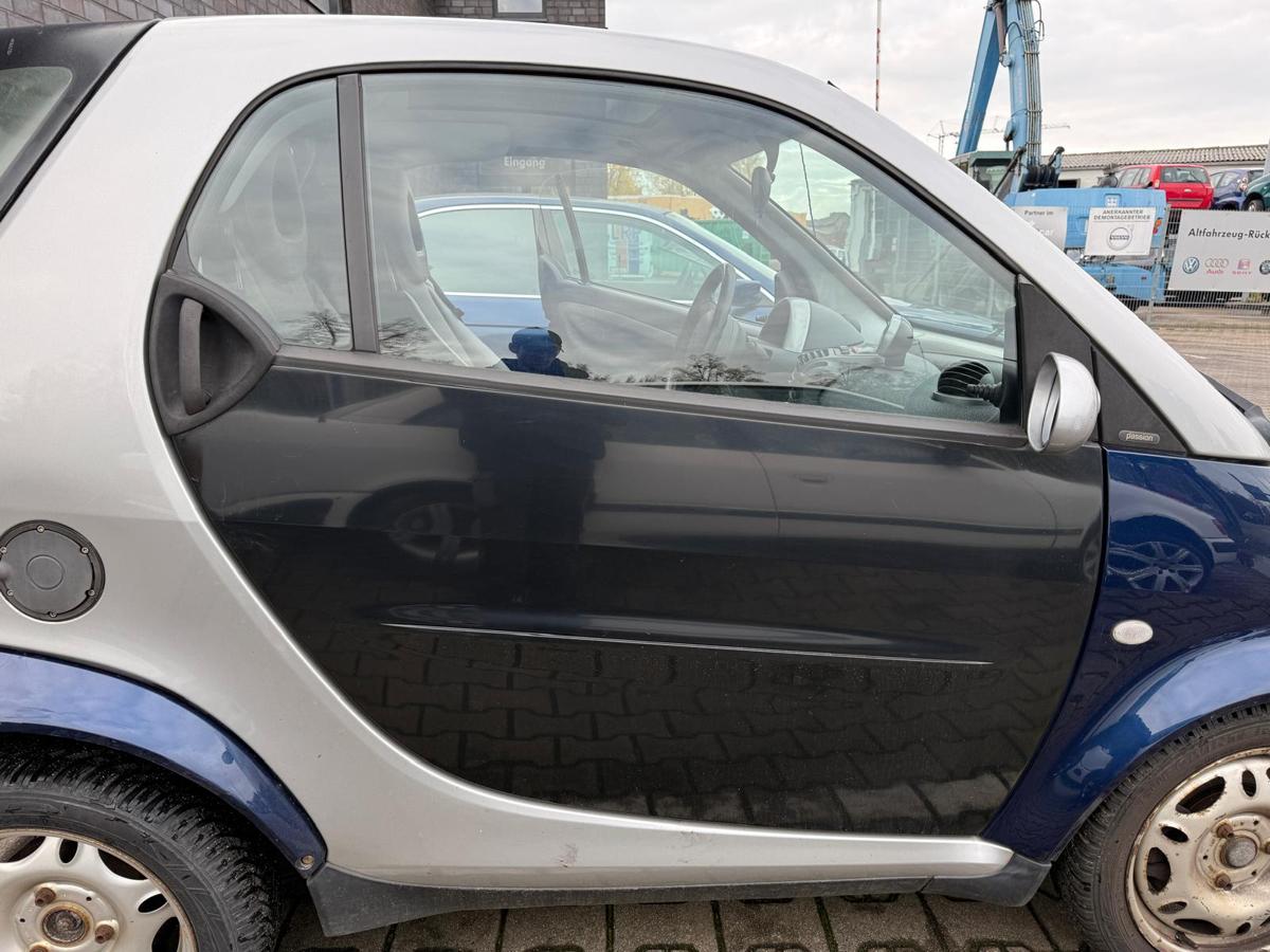 Smart ForTwo Coupe 450 original Tür rechts schwarz Rohbau BJ03